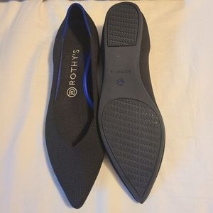 Rothy's Pionted toe black flats